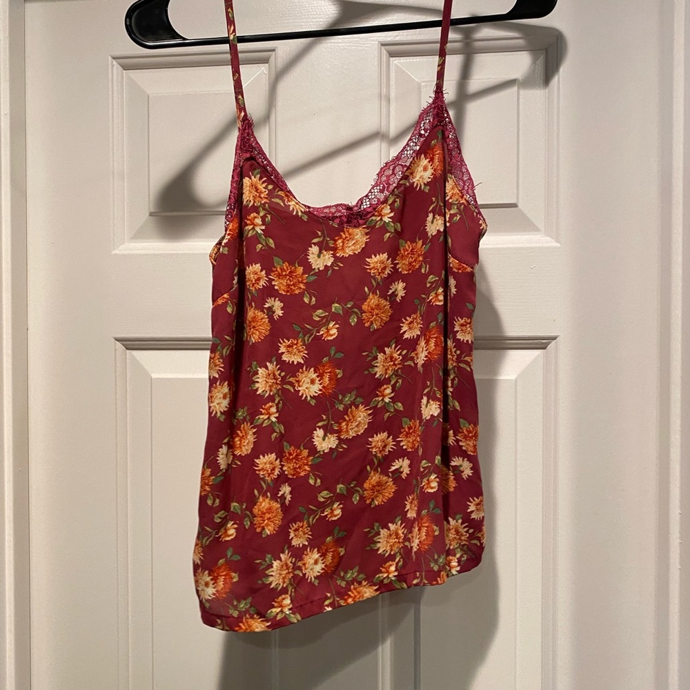 Floral tank top perfect for any occasion.